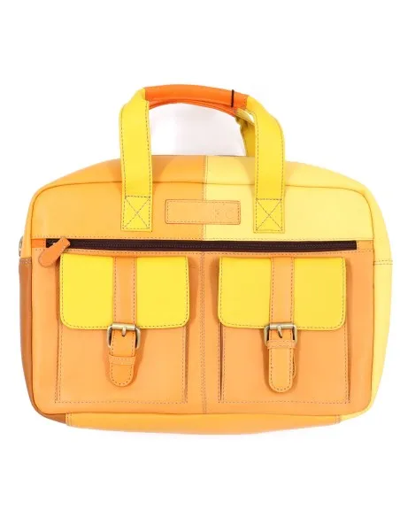 BORSA PORTA PC IN PELLE RICICLATA "MARY" 27X40