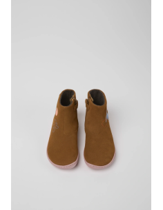 STIVALETTI BIMBA IN PELLE "TWINS" - CUOIO 2