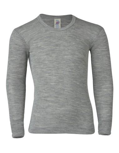 MAGLIA MANICA LUNGA BAMBINI IN LANA-SETA