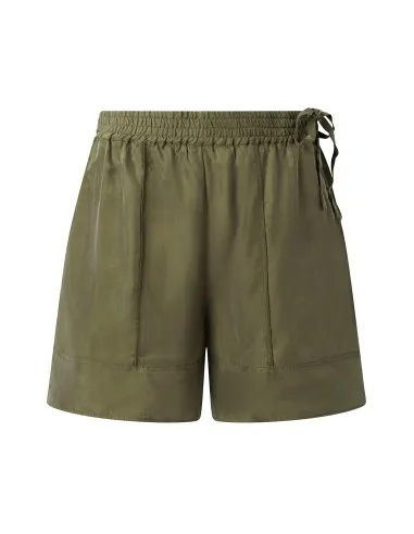 SHORTS AMPIO IN CUPRO "MAYA"