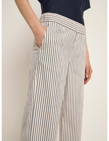 PANTALONE CUOLOTTE IN COTONE E ECOVISCOSA "MANILA"