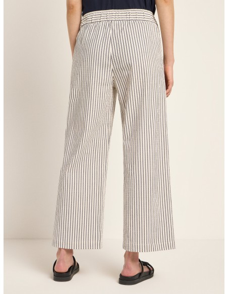 PANTALONE CUOLOTTE IN COTONE E ECOVISCOSA "MANILA"