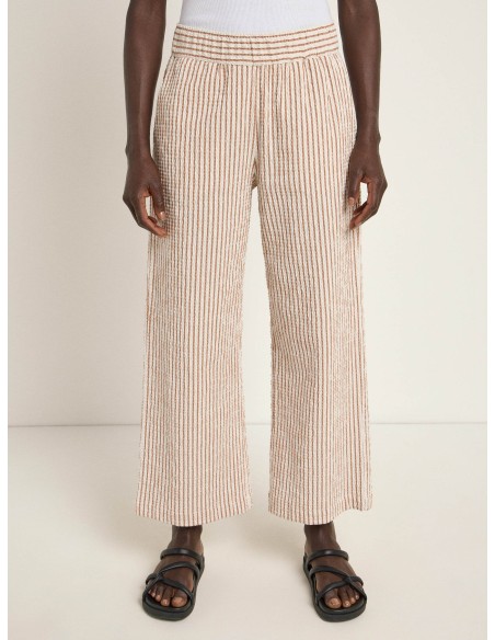 PANTALONE CUOLOTTE IN COTONE E ECOVISCOSA "MANILA"