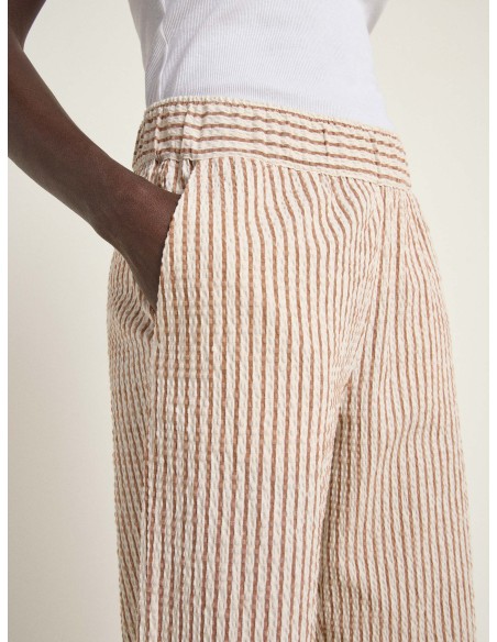 PANTALONE CUOLOTTE IN COTONE E ECOVISCOSA "MANILA"