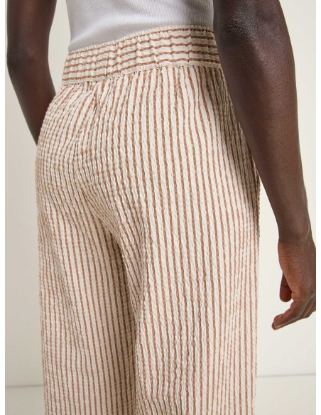 PANTALONE CUOLOTTE IN COTONE E ECOVISCOSA "MANILA"