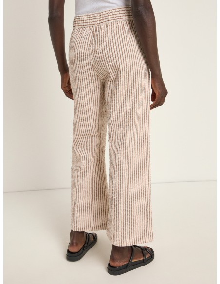 PANTALONE CUOLOTTE IN COTONE E ECOVISCOSA "MANILA"