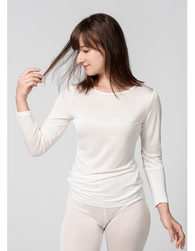MAGLIA IN PURA SETA  MANICHE LUNGHE