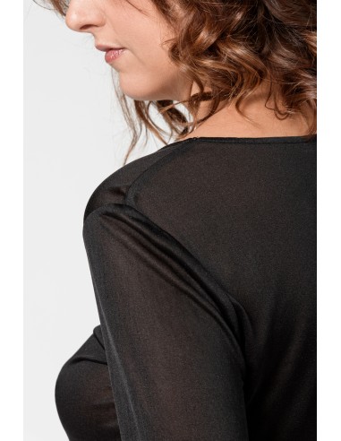 MAGLIA IN PURA SETA  MANICHE LUNGHE