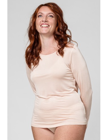 MAGLIA IN PURA SETA  MANICHE LUNGHE
