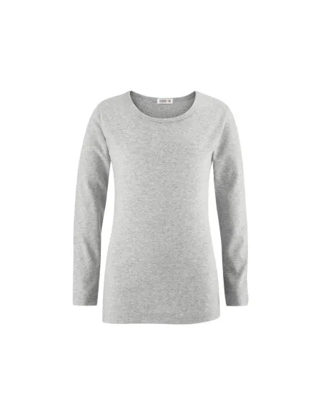 MAGLIA MANICHE LUNGHE IN COTONE BIOLOGICO