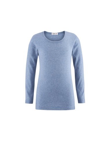 MAGLIA MANICHE LUNGHE IN COTONE BIOLOGICO