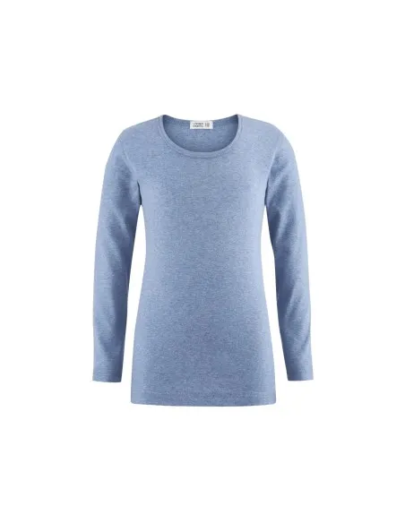 MAGLIA MANICHE LUNGHE IN COTONE BIOLOGICO