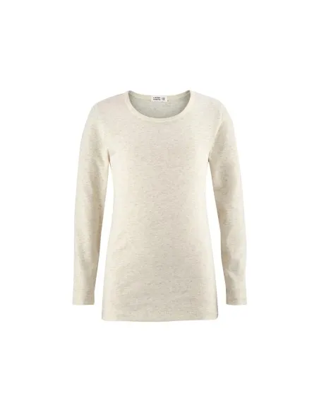 MAGLIA MANICHE LUNGHE IN COTONE BIOLOGICO