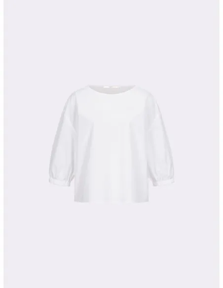 BLUSA IN COTONE BIOLOGICO CON MANICHE A 3/4