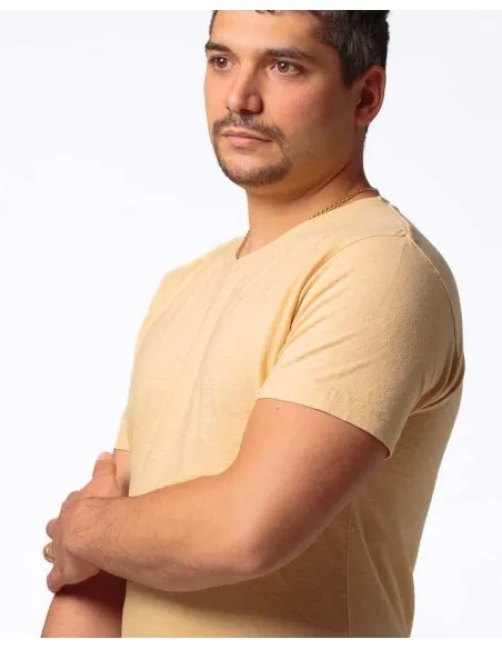 T-SHIRT UOMO SCOLLO V IN CANAPA