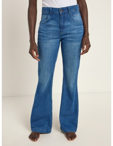 JEANS A ZAMPA IN COTONE BIOLOGICO "FLARE"
