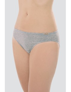SLIP VITA BASSA IN COTONE BIOLOGICO - GRIGIO 2