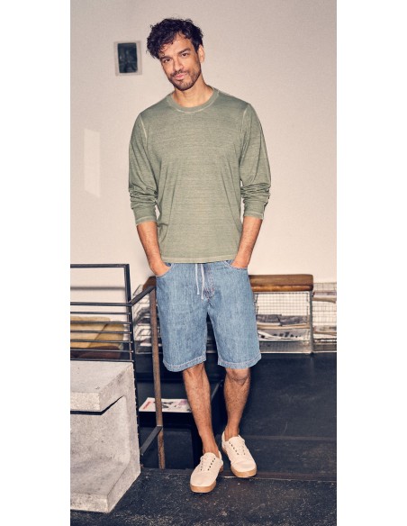 SHORTS UNISEX IN DENIM DI CANAPA