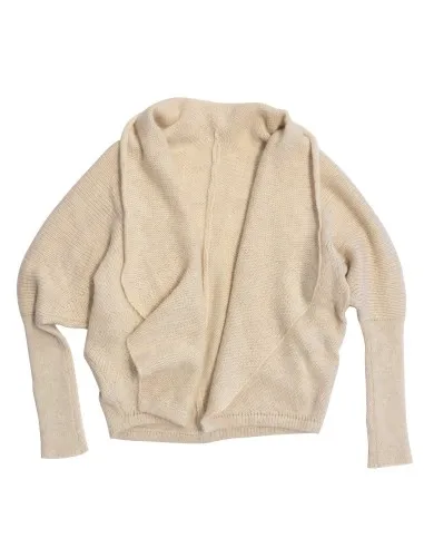 CARDIGAN A PALLONCINO IN LANA E MOHAIR