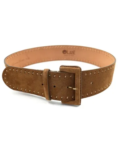 CINTURA ARTIGIANALE IN PELLE NATURALE "SUEDE"