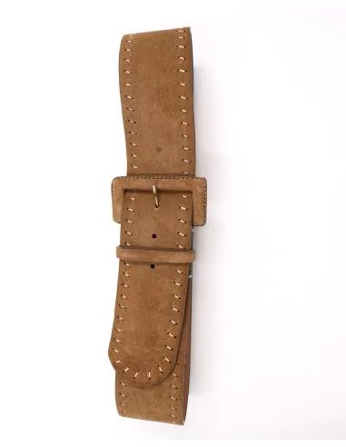 CINTURA ARTIGIANALE IN PELLE NATURALE "SUEDE"