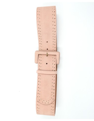 CINTURA ARTIGIANALE IN PELLE NATURALE "SUEDE"