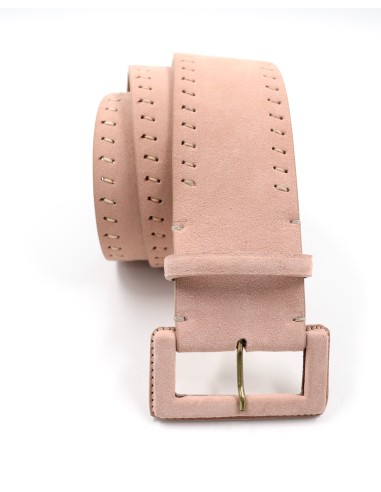 CINTURA ARTIGIANALE IN PELLE NATURALE "SUEDE"