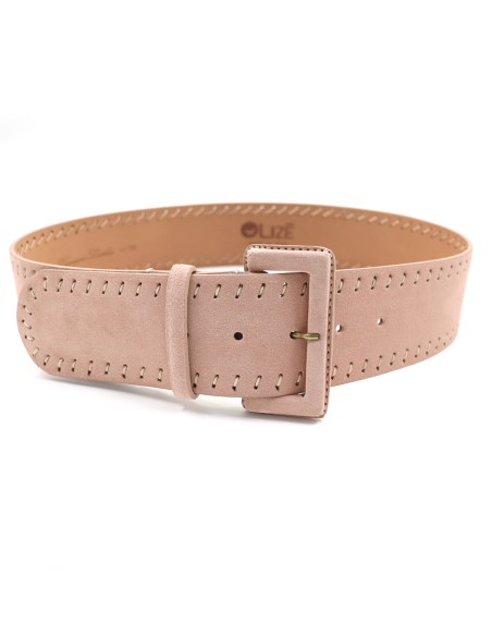 CINTURA ARTIGIANALE IN PELLE NATURALE "SUEDE"