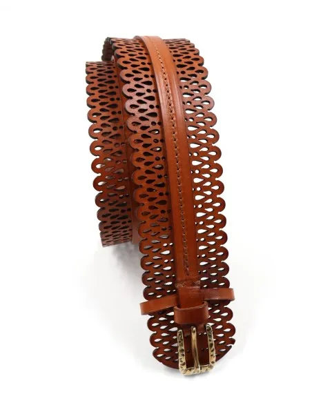 CINTURA ARTIGIANALE IN PELLE NATURALE "ERA"