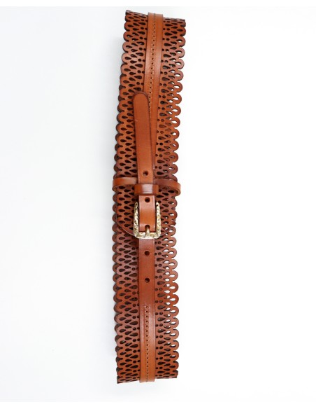 CINTURA ARTIGIANALE IN PELLE NATURALE "ERA"