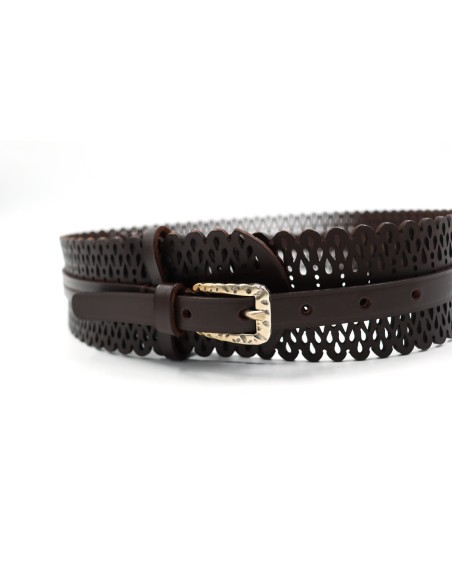 CINTURA ARTIGIANALE IN PELLE NATURALE "ERA"