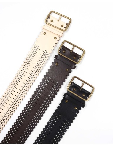 CINTURA ARTIGIANALE IN PELLE NATURALE "LILA"