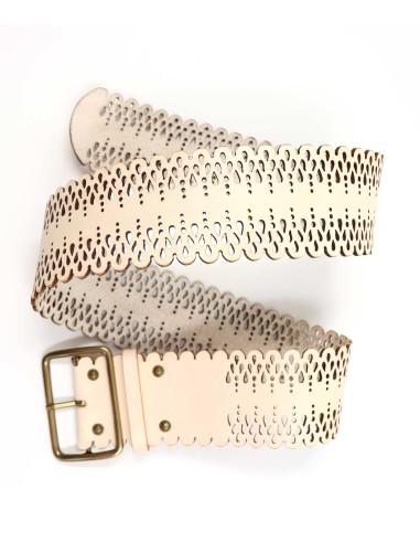 CINTURA ARTIGIANALE IN PELLE NATURALE "LILA"