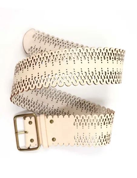 CINTURA ARTIGIANALE IN PELLE NATURALE "LILA"