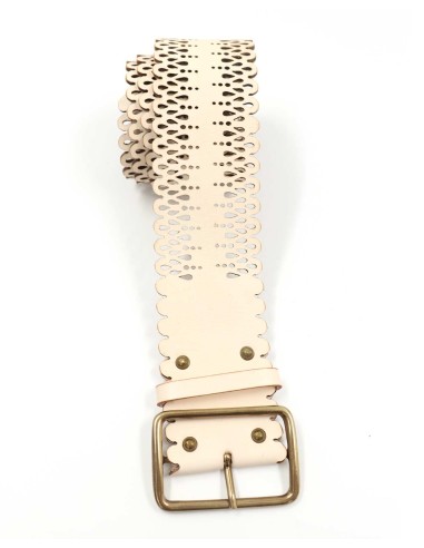 CINTURA ARTIGIANALE IN PELLE NATURALE "LILA"
