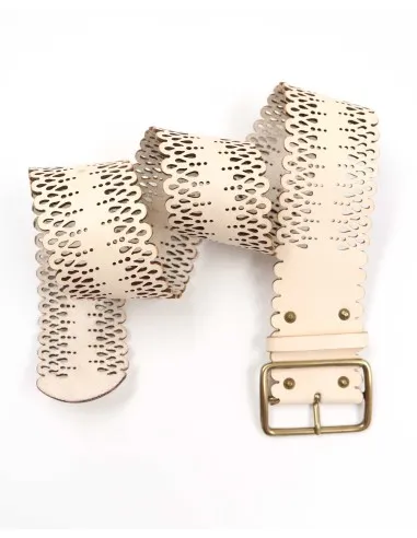 CINTURA ARTIGIANALE IN PELLE NATURALE "LILA"