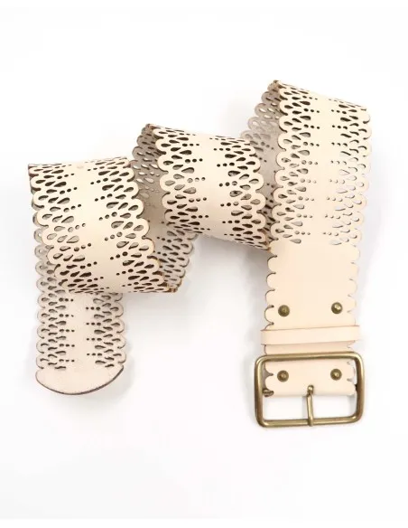 CINTURA ARTIGIANALE IN PELLE NATURALE "LILA"