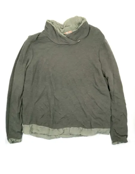 MAGLIA MANICHE LUNGE IN SETA E LANA "WINTO"