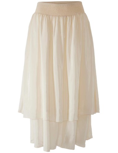 GONNA A BALZE IN CREPE DI ECOVISCOSA ECOVERO