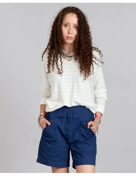 PULL LEGGERO IN COTONE BIOLOGICO E LYOCELL "CLOVER POINTELLE"