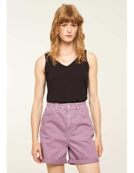 TOP SCOLLO A V IN ECOVISCOSA "TONINA"