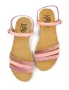 SANDALO DONNA IN PELLE E SUGHERO "VELVET"