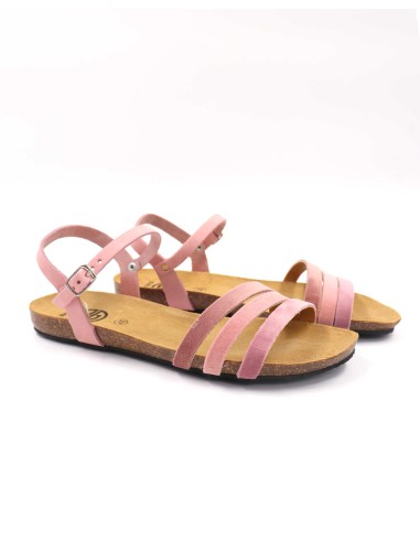 SANDALO DONNA IN PELLE E SUGHERO "VELVET"