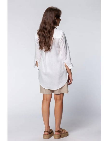 MAXI CAMICIA IN 100% LINO "EMI"