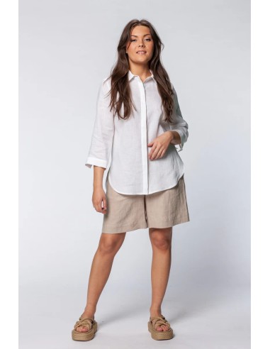 MAXI CAMICIA IN 100% LINO "EMI"