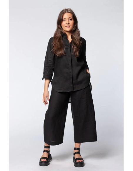 MAXI CAMICIA IN 100% LINO "EMI"