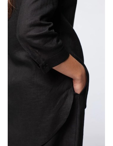 MAXI CAMICIA IN 100% LINO "EMI"