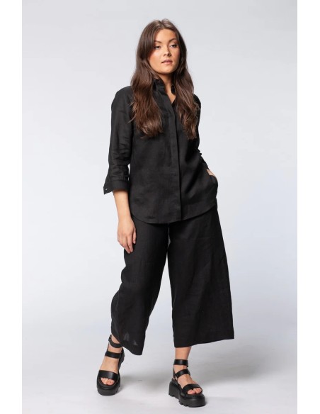 MAXI CAMICIA IN 100% LINO "EMI"