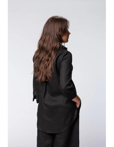 MAXI CAMICIA IN 100% LINO "EMI"