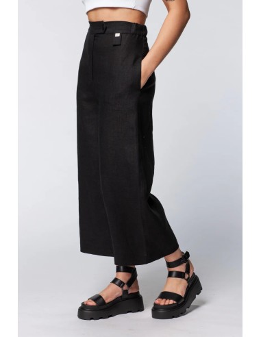 PANTALONE CULOTTE IN 100% LINO "KAI"
